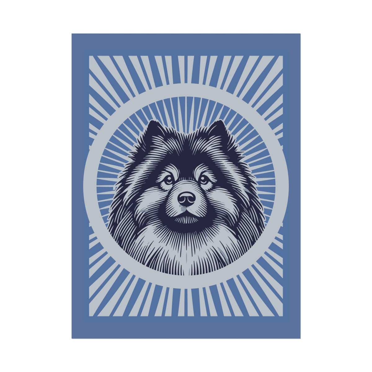 Keeshond Art Print — 24" x 32" (Vertical)