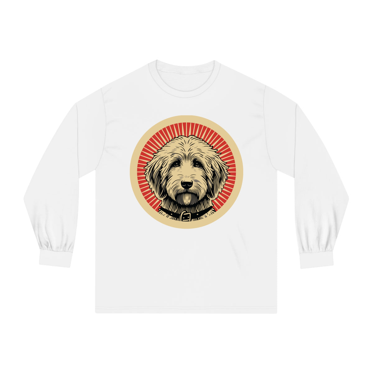 Goldendoodle Long Sleeve Tee — White