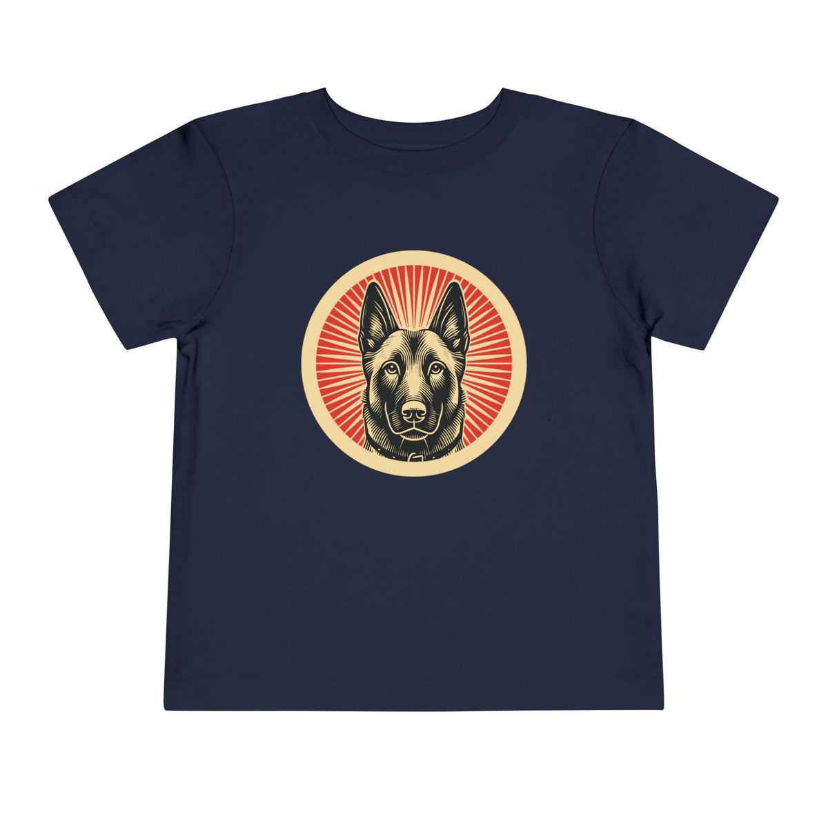 Belgian Malinois Toddler Tee — Navy