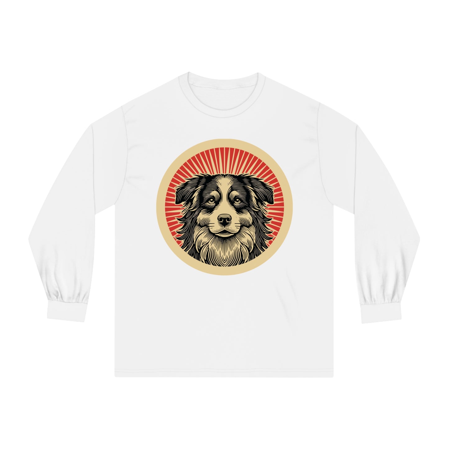 Border Collie Long Sleeve Tee for Adults