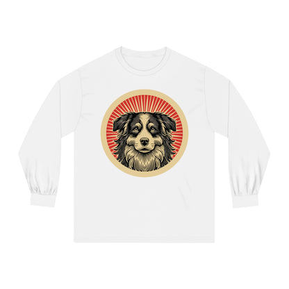Border Collie Long Sleeve Tee for Adults