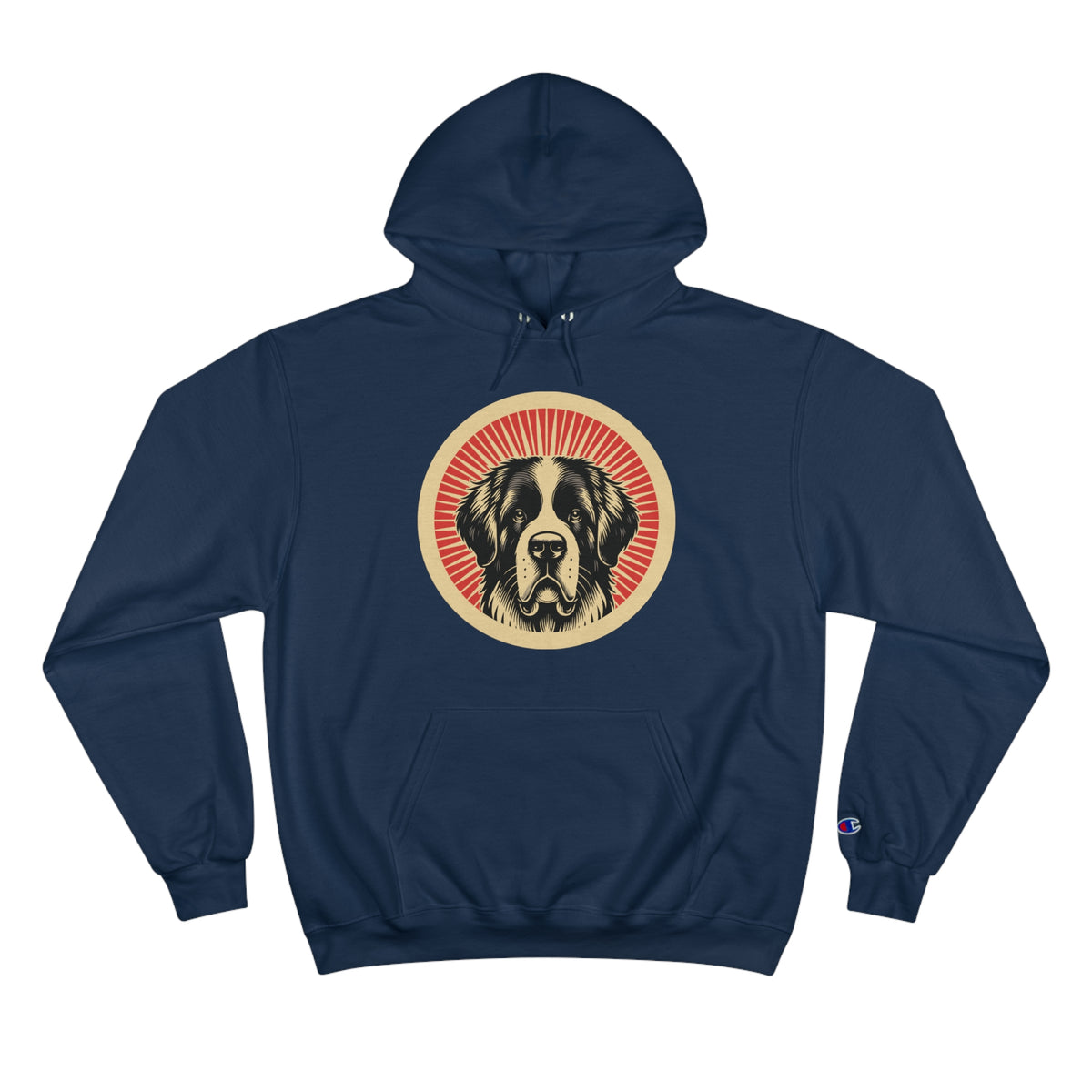 Saint Bernard Champion Hoodie — Navy