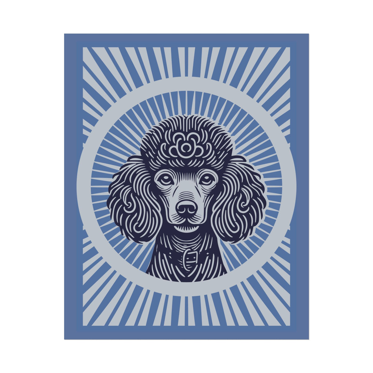 Poodle Art Print — 16" x 20" (Vertical)
