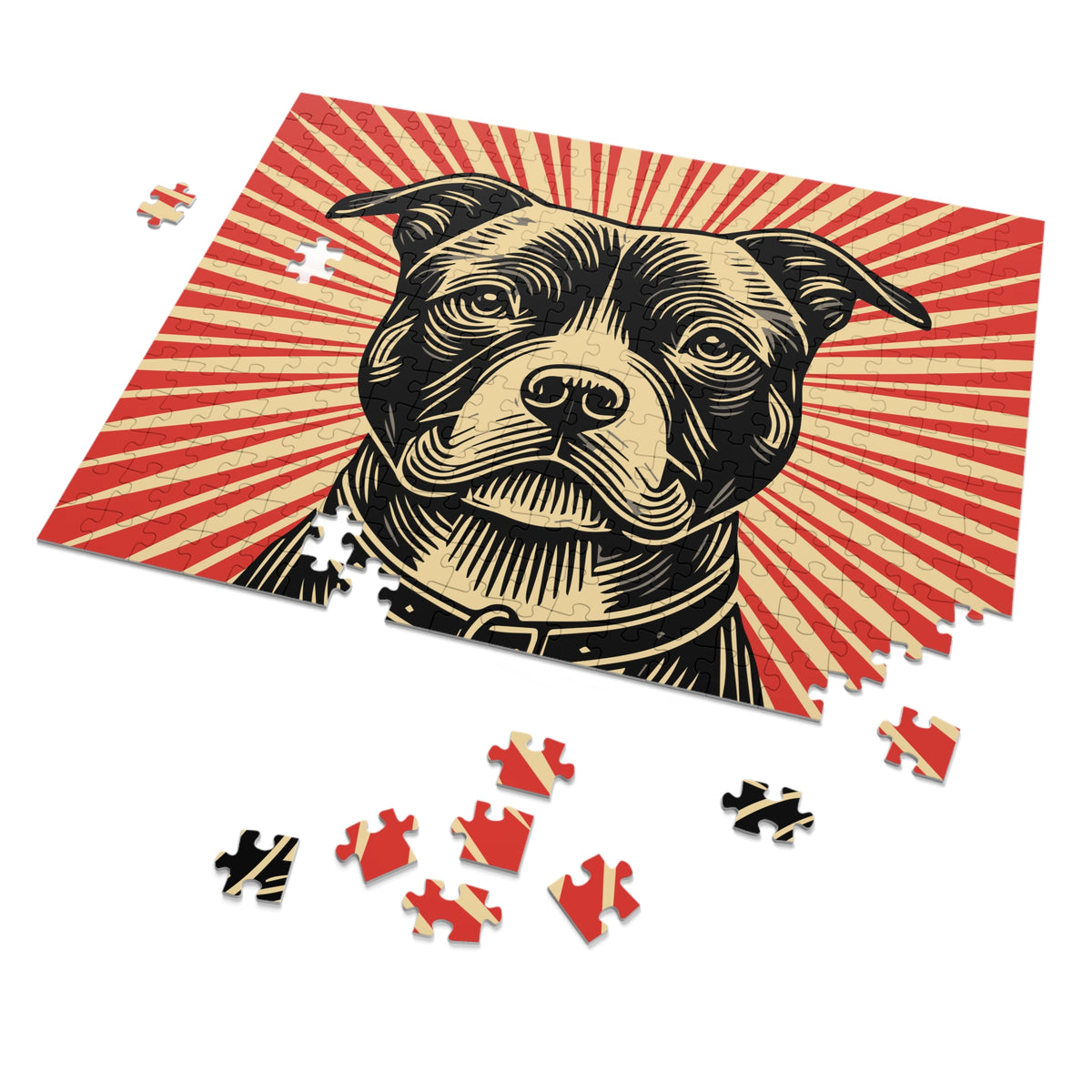 American Staffordshire Terrier Jigsaw Puzzle — view 2