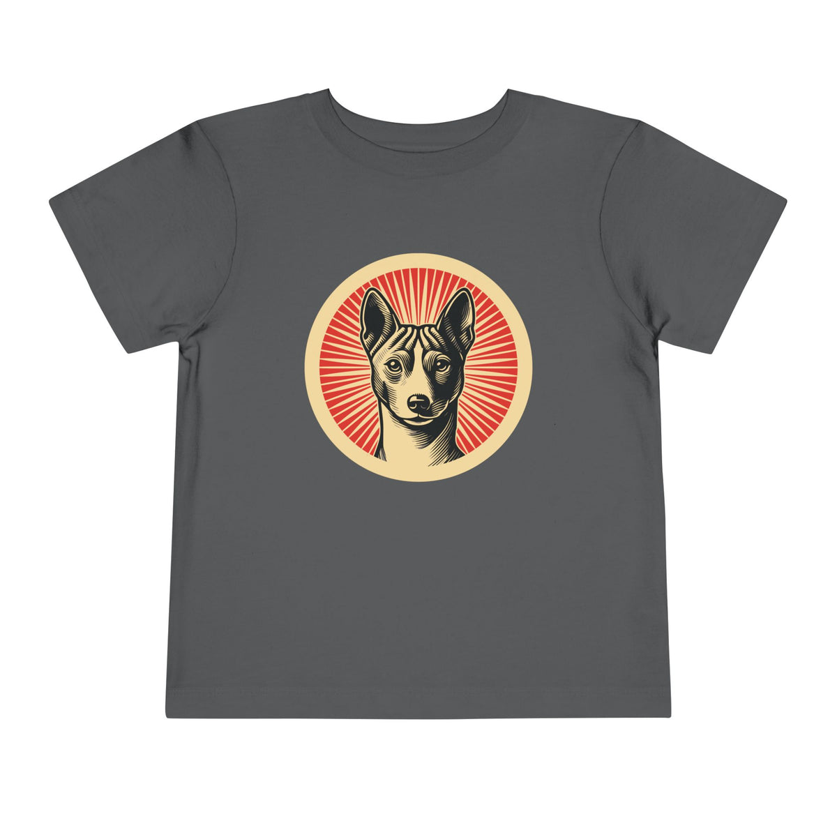 Basenji Toddler Tee — Asphalt