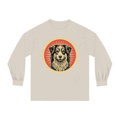 Australian Shepherd Long Sleeve Tee for Adults