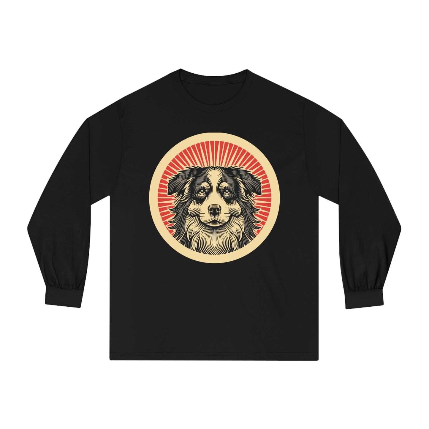 Border Collie Long Sleeve Tee for Adults