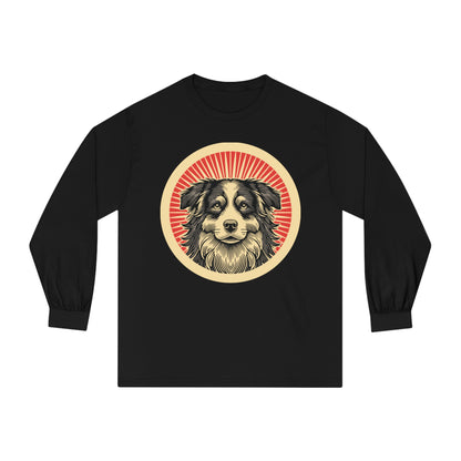 Border Collie Long Sleeve Tee for Adults