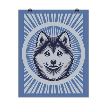 Pomsky Art Print