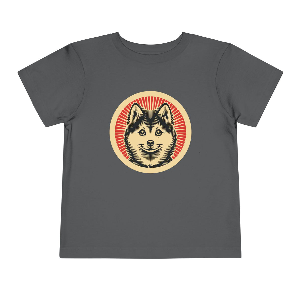Pomsky Toddler Tee — Asphalt