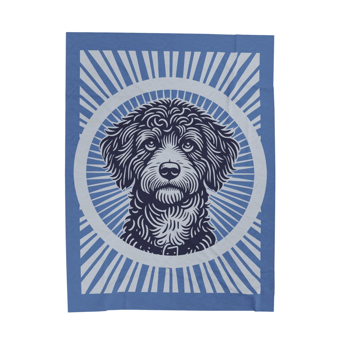 Bordoodle Blanket — 60" × 80"