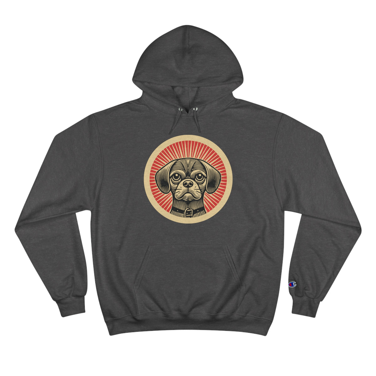 Puggle Champion Hoodie — Charcoal Heather