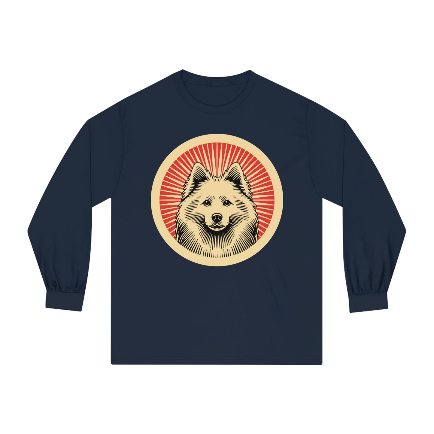 American Eskimo Dog Long Sleeve Tee for Adults