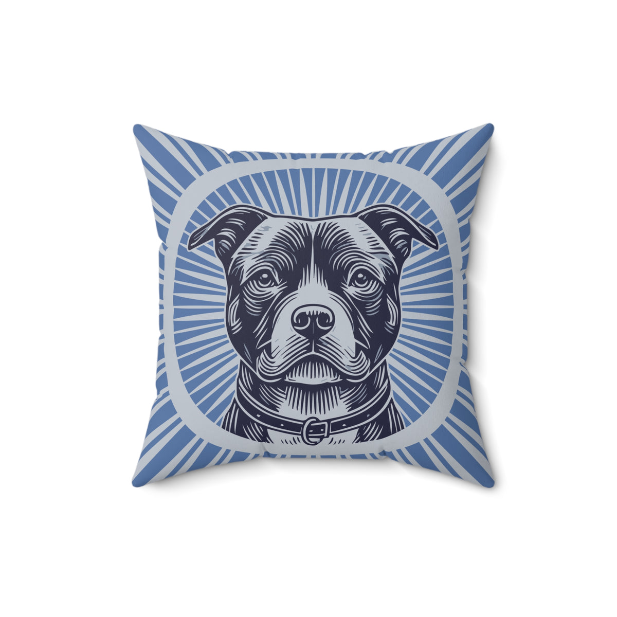 American Staffordshire Terrier Pillow — 16" × 16"