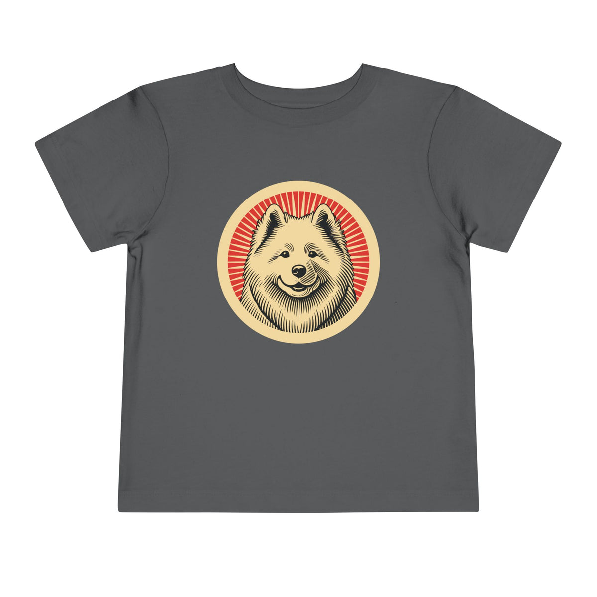 Samoyed Toddler Tee — Asphalt