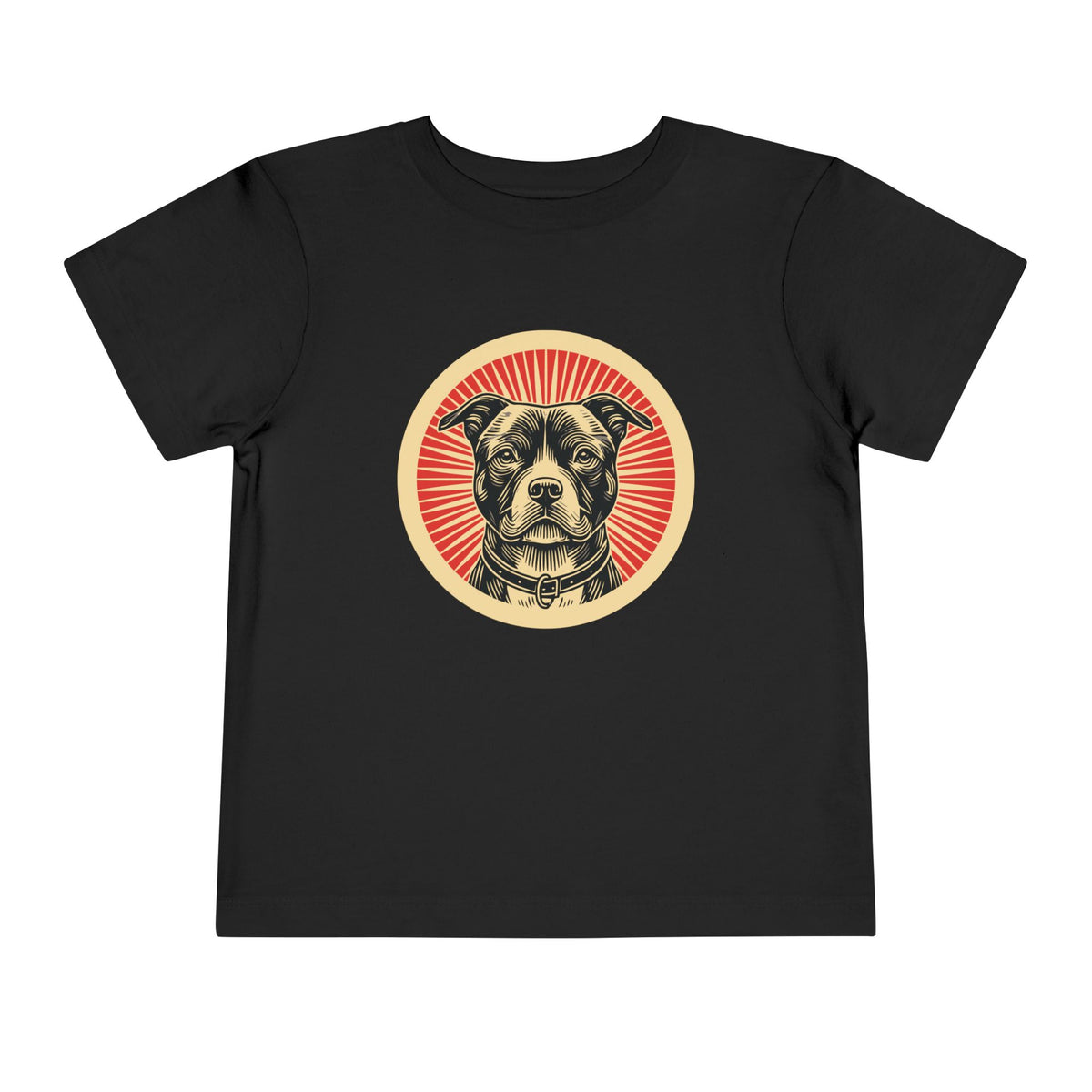 American Staffordshire Terrier Toddler Tee — Black