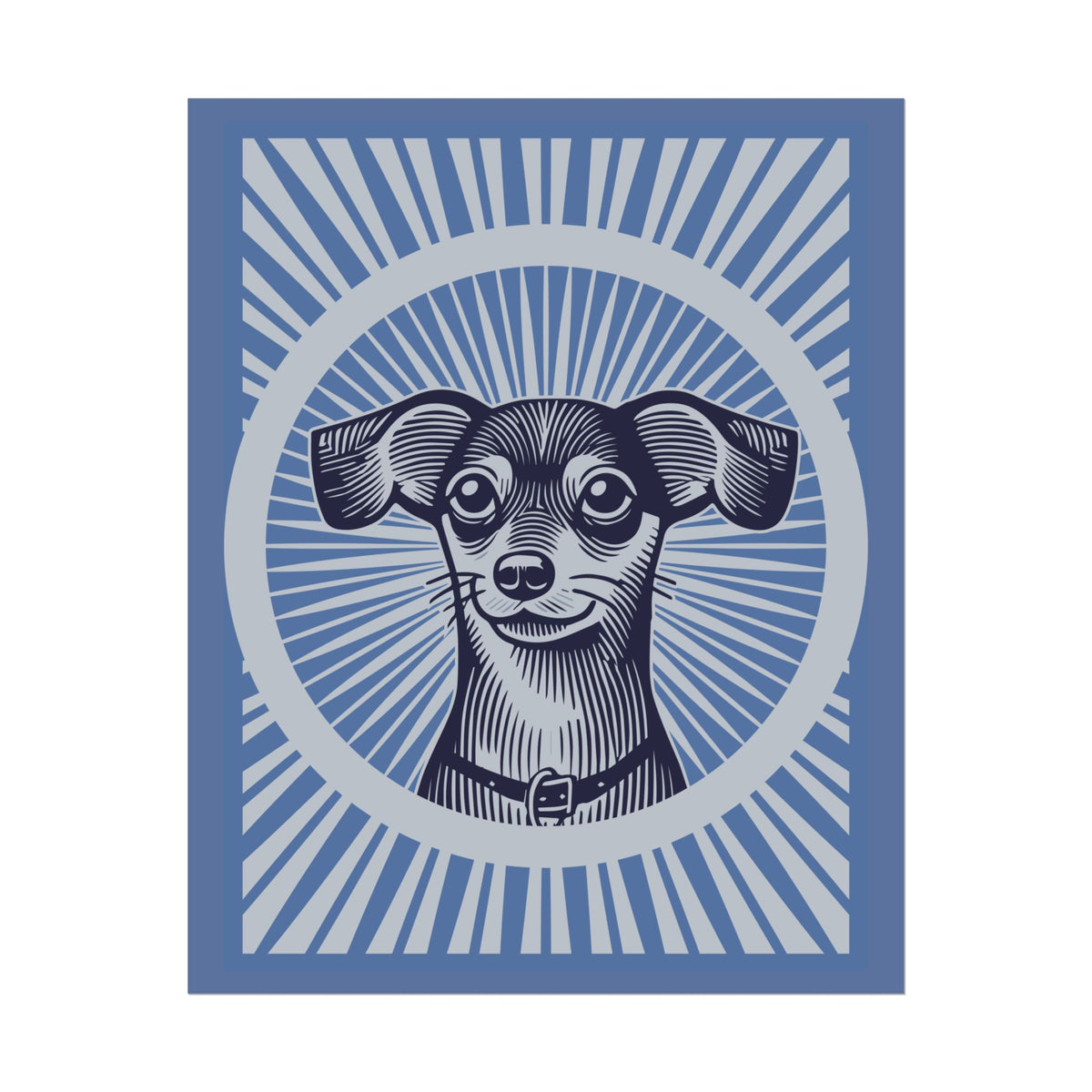 Chiweenie Art Print — 16" x 20" (Vertical)