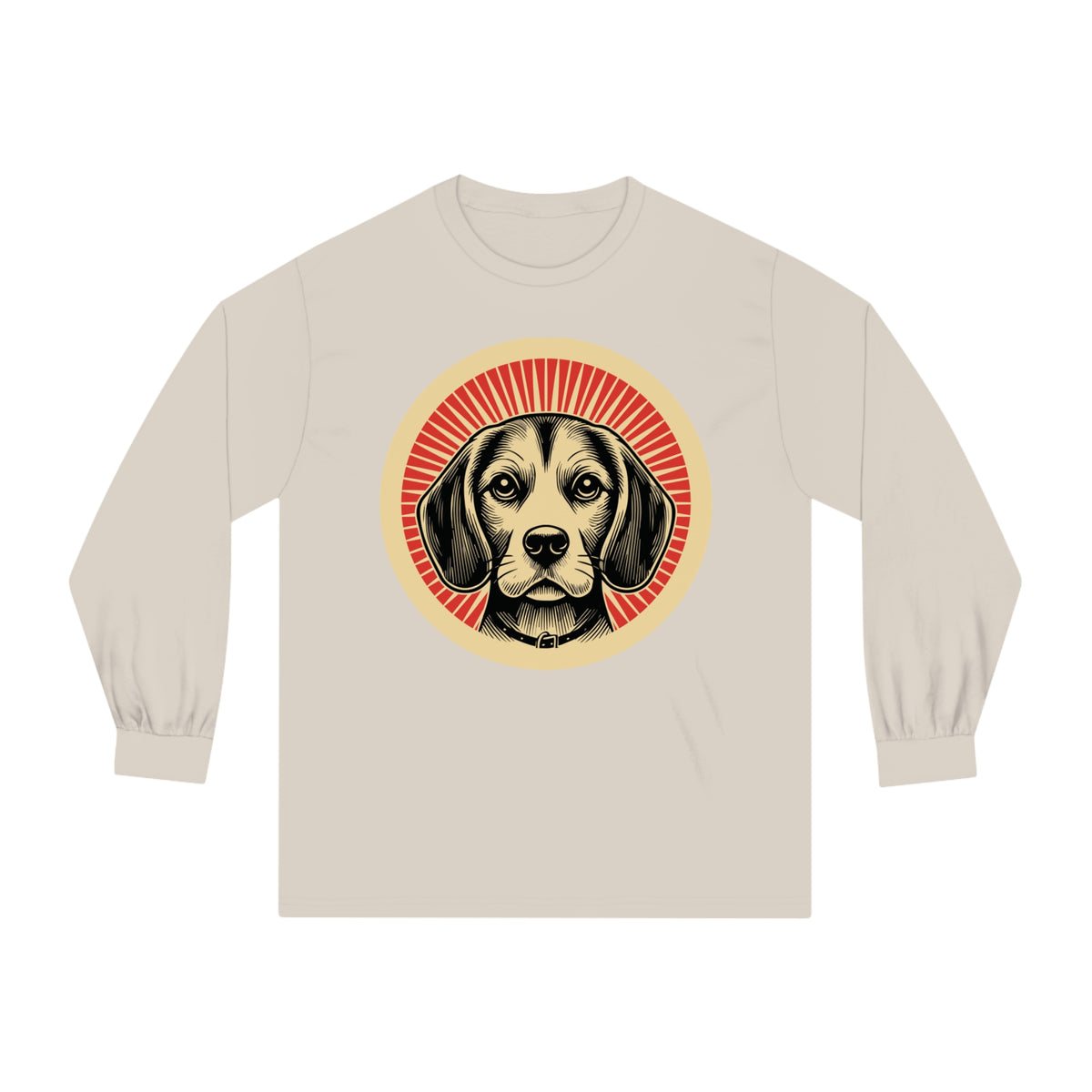 Beagle Long Sleeve Tee — Sand