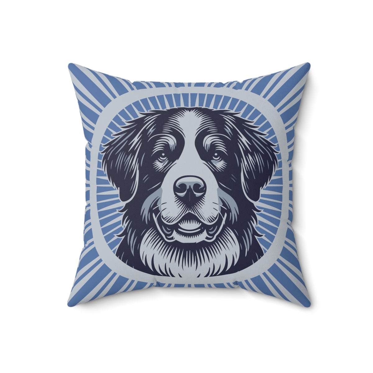Bernese Mountain Dog Pillow — 18" × 18"