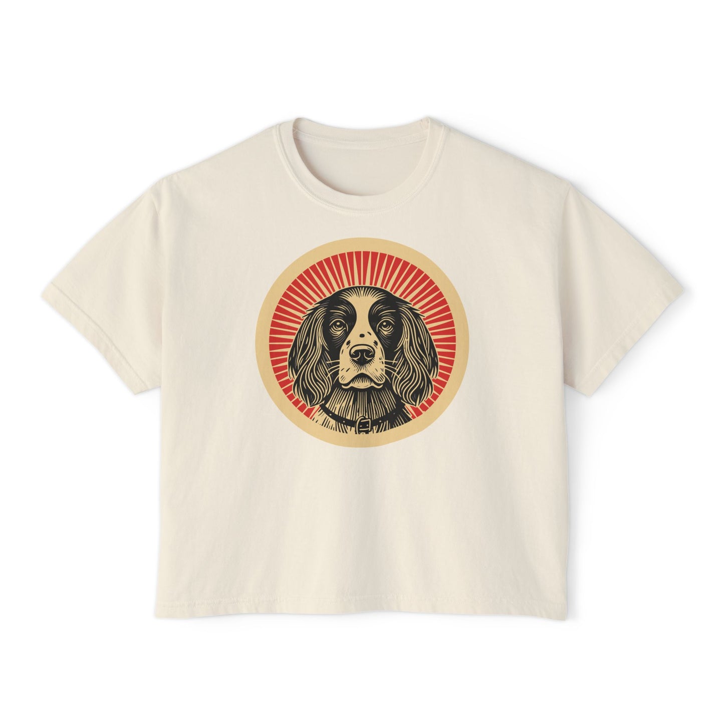 English Springer Spaniel Boxy Tee for Women