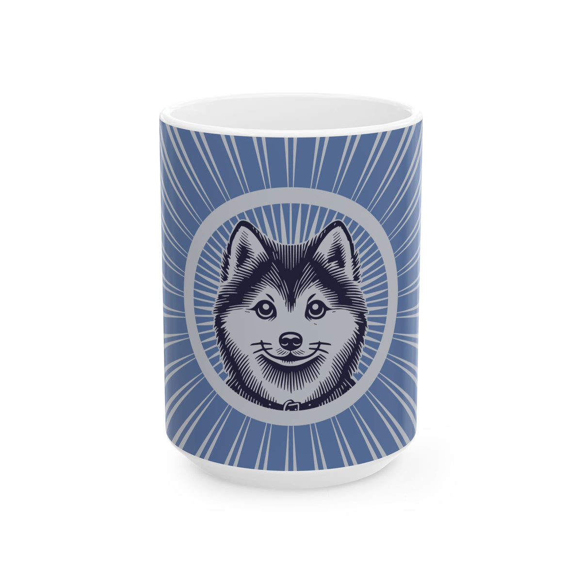 Pomsky Ceramic Mug — 15oz