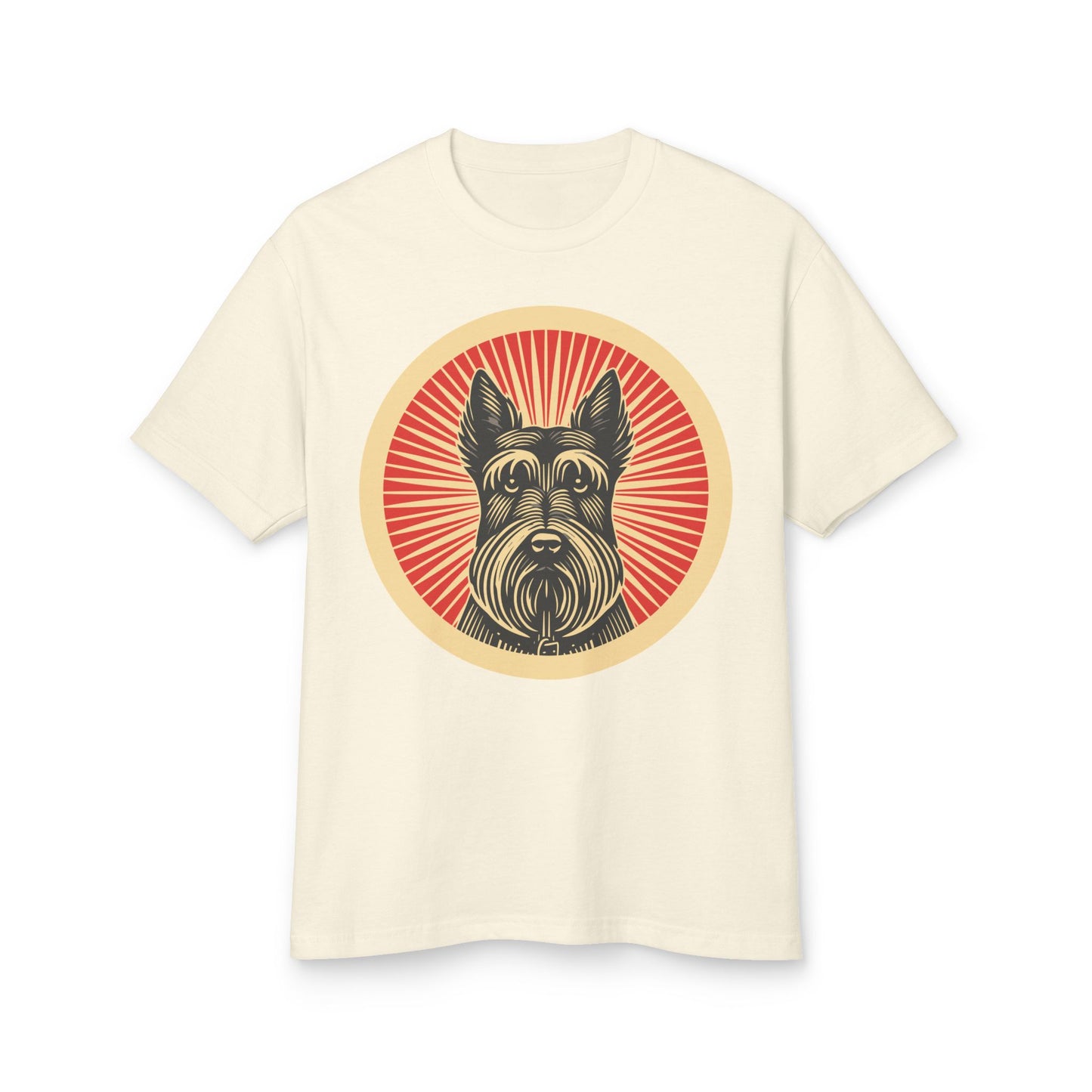 Scottish Terrier Heavyweight Cotton T-Shirt for Adults