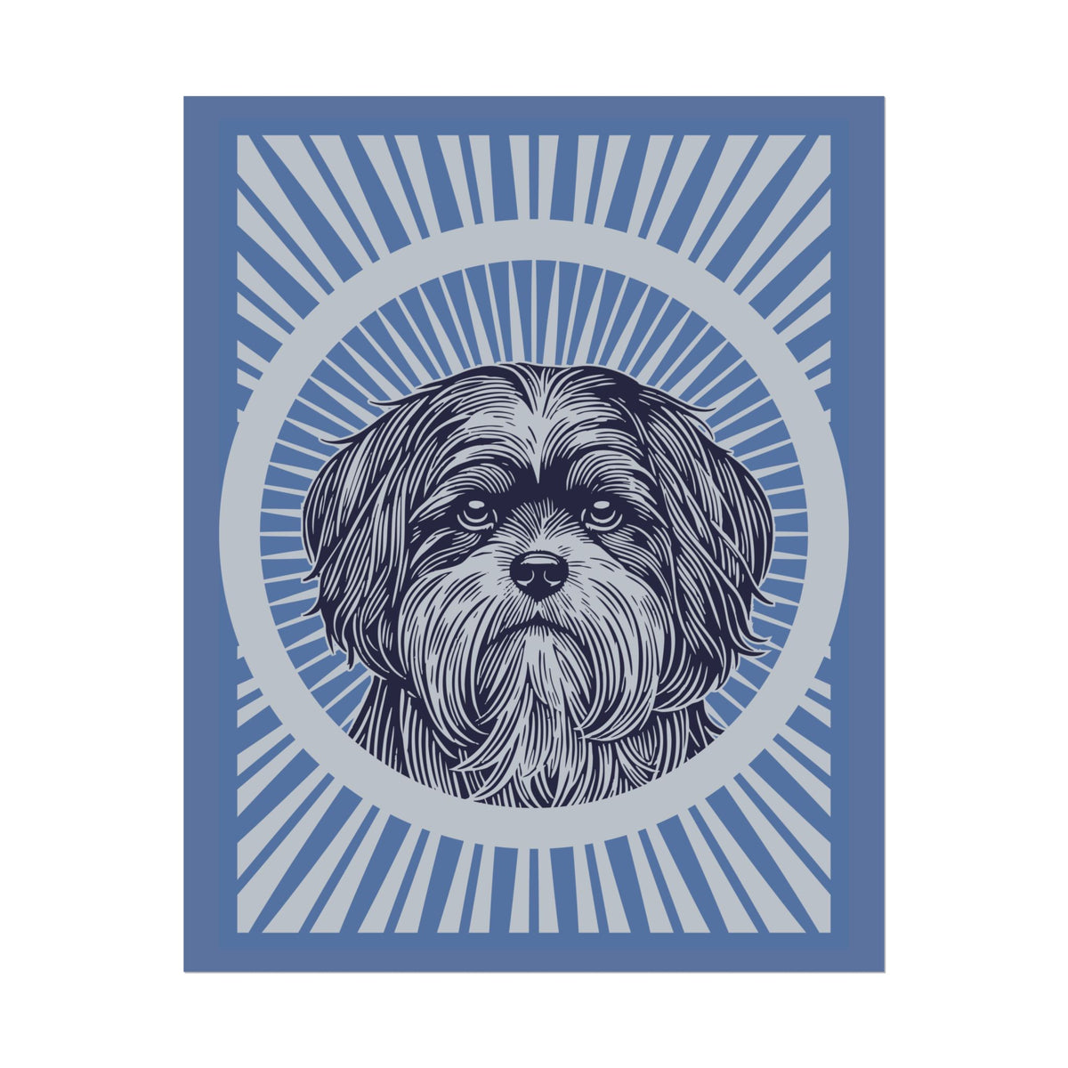 Lhasa Apso Art Print — 16" x 20" (Vertical)