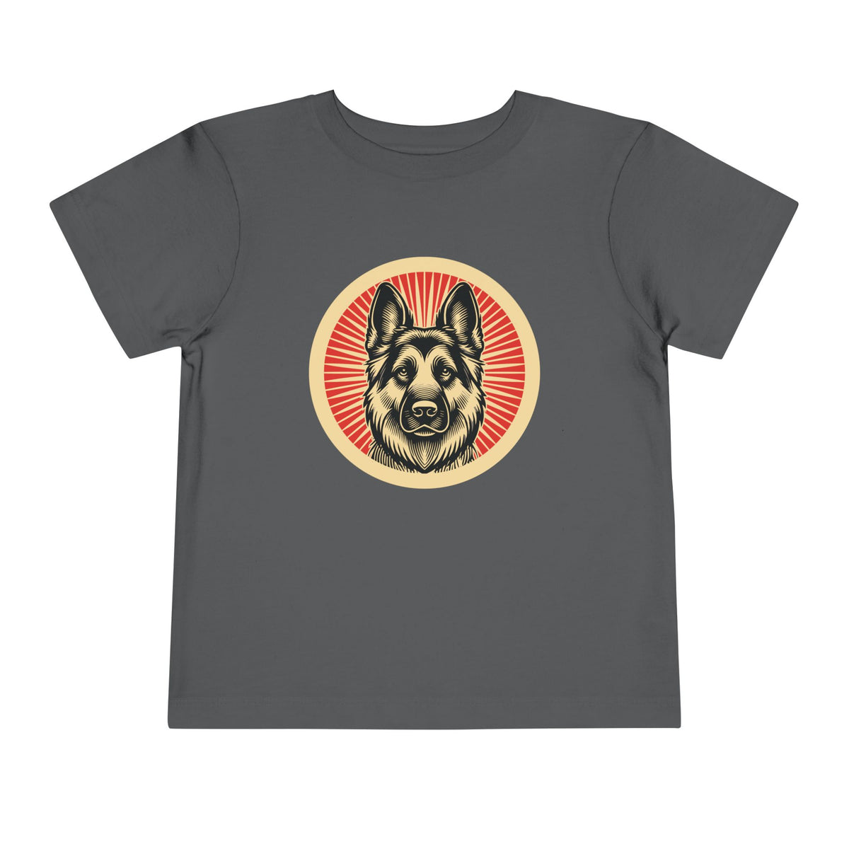 German Shepherd Toddler Tee — Asphalt