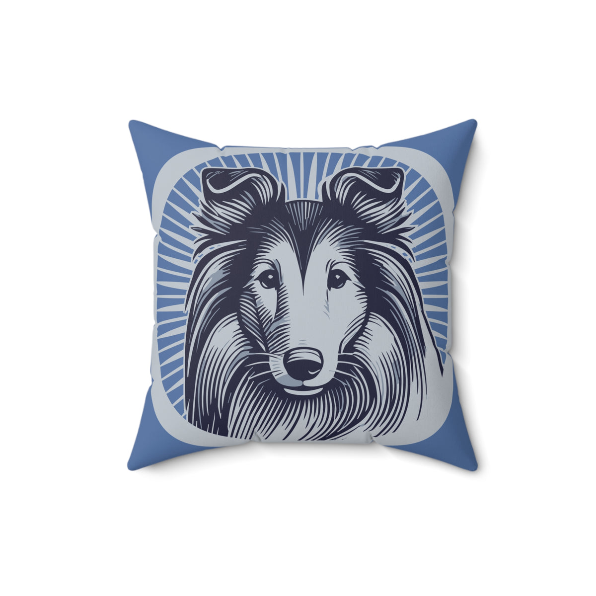 Collie Pillow — 16" × 16"