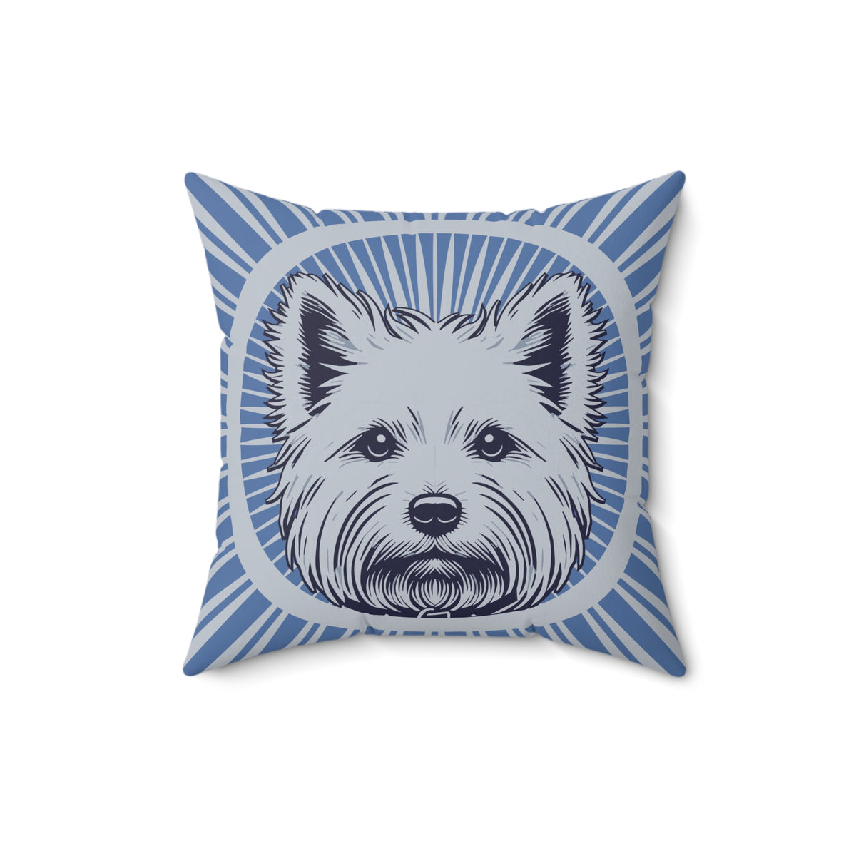 West Highland White Terrier Pillow — 16" × 16"