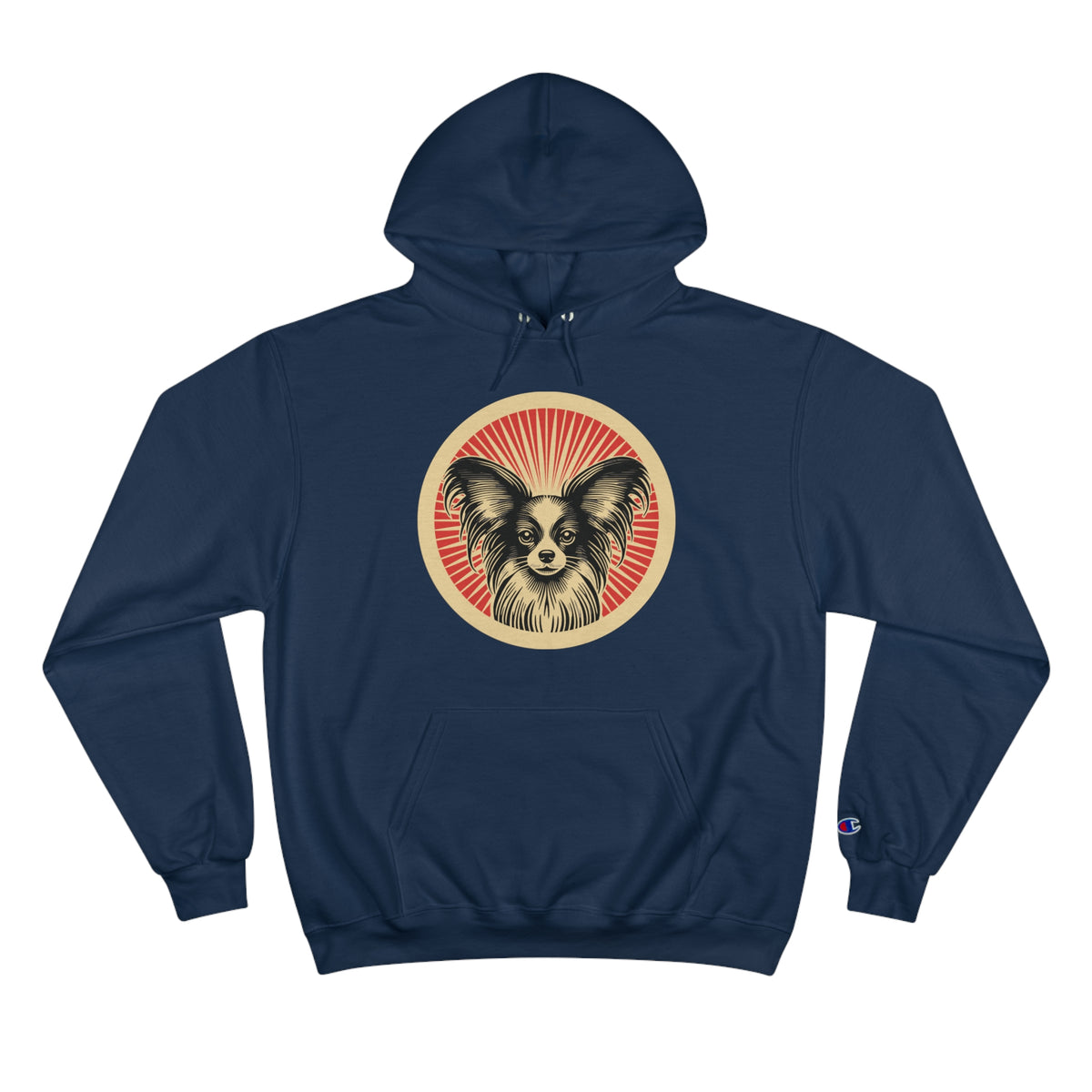 Papillon Champion Hoodie — Navy