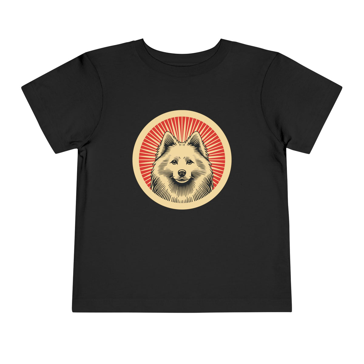 American Eskimo Dog Toddler Tee — Black