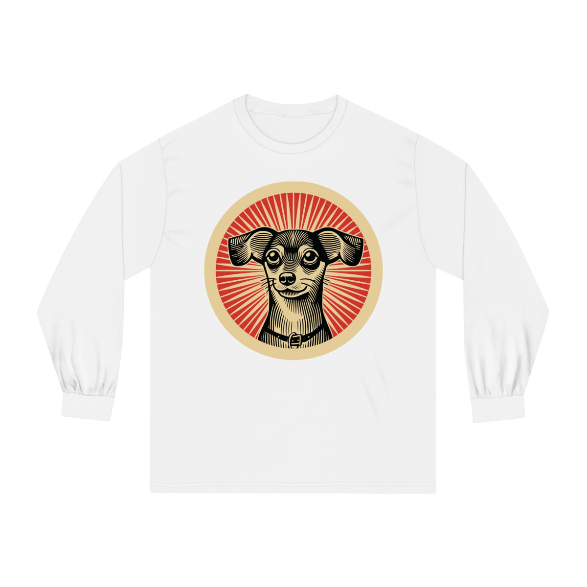 Chiweenie Long Sleeve Tee — White