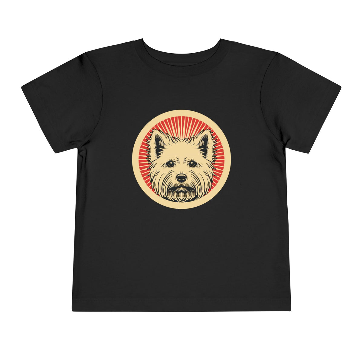 West Highland White Terrier Toddler Tee — Black