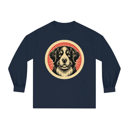 Bernese Mountain Dog Long Sleeve Tee for Adults