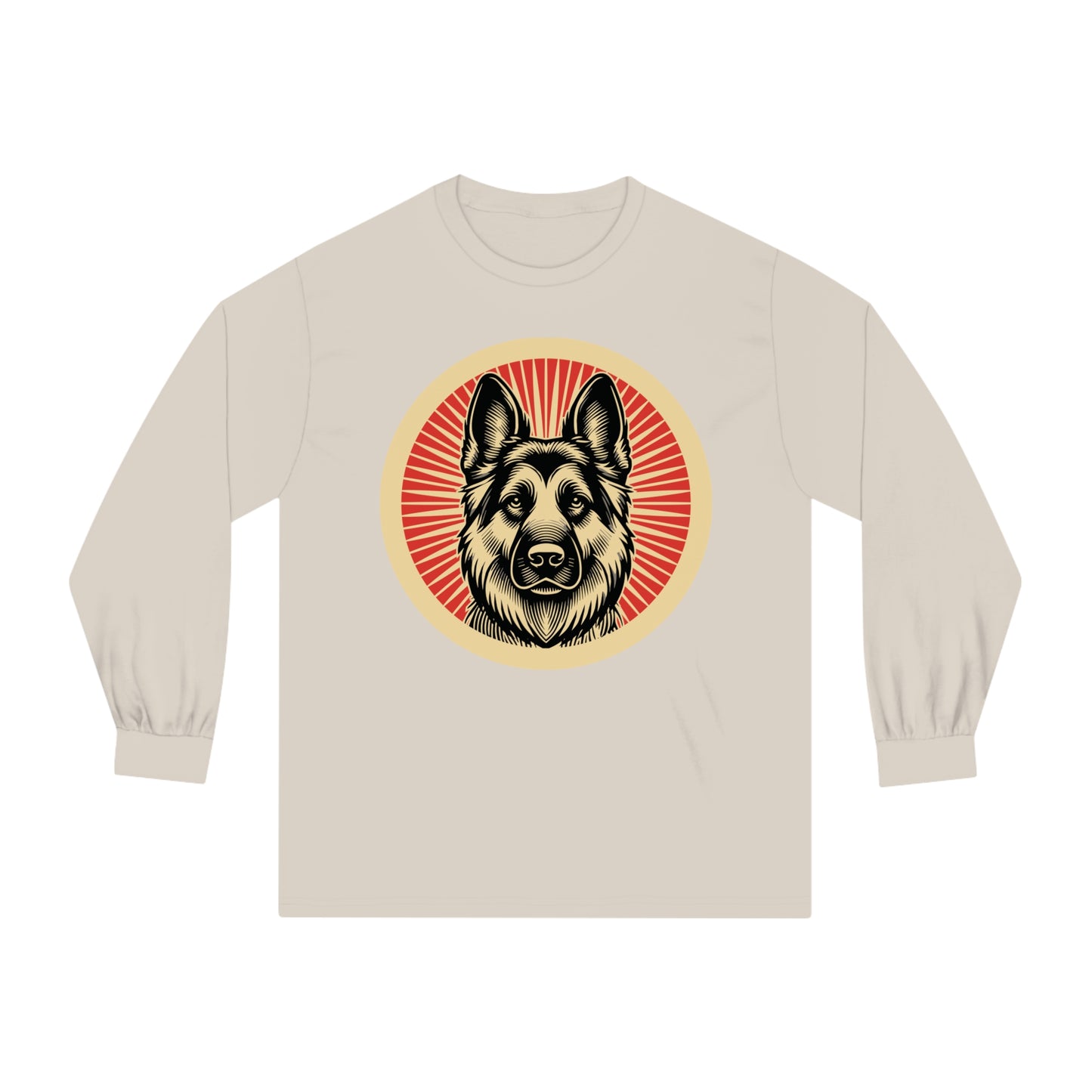 German Shepherd Long Sleeve Tee for Adults