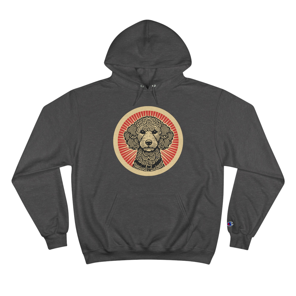 Doodle Champion Hoodie — Charcoal Heather