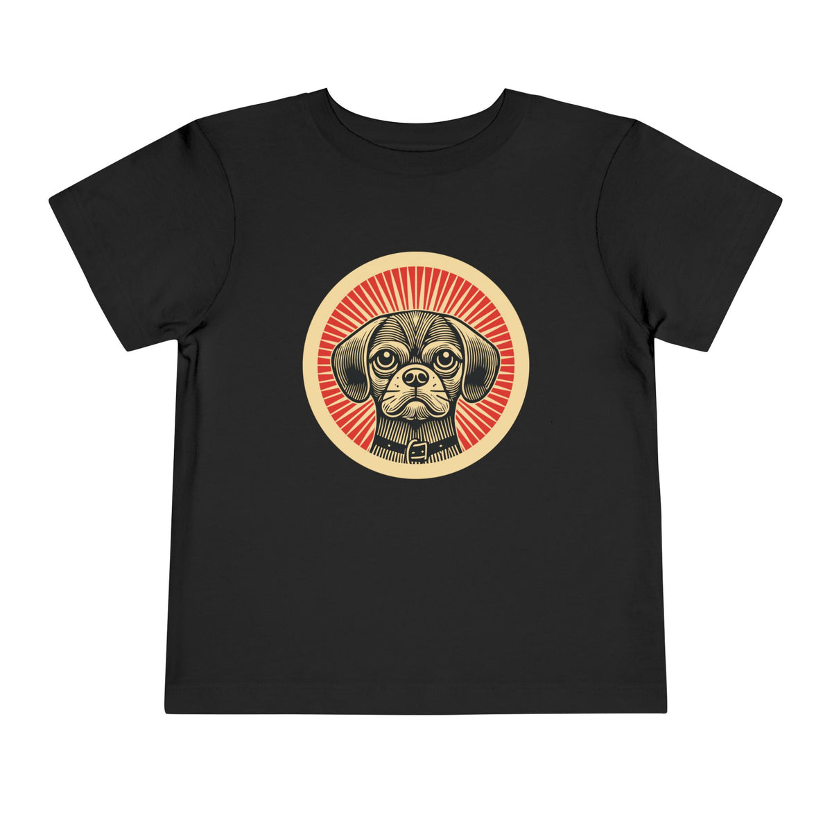Puggle Toddler Tee — Black