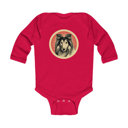 Collie Long Sleeve Bodysuit for Infants