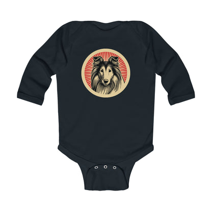 Collie Long Sleeve Bodysuit for Infants