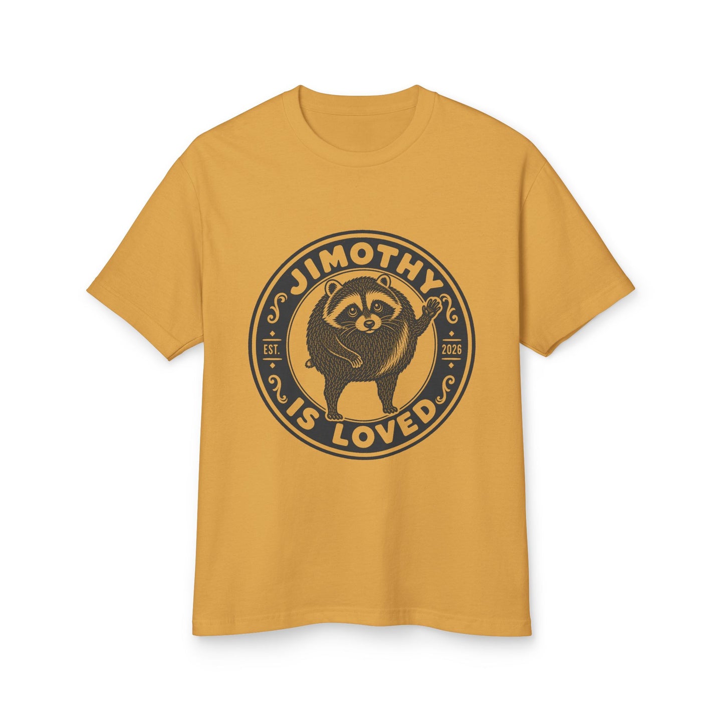 Jimothy the Round Raccoon Heavyweight Tee