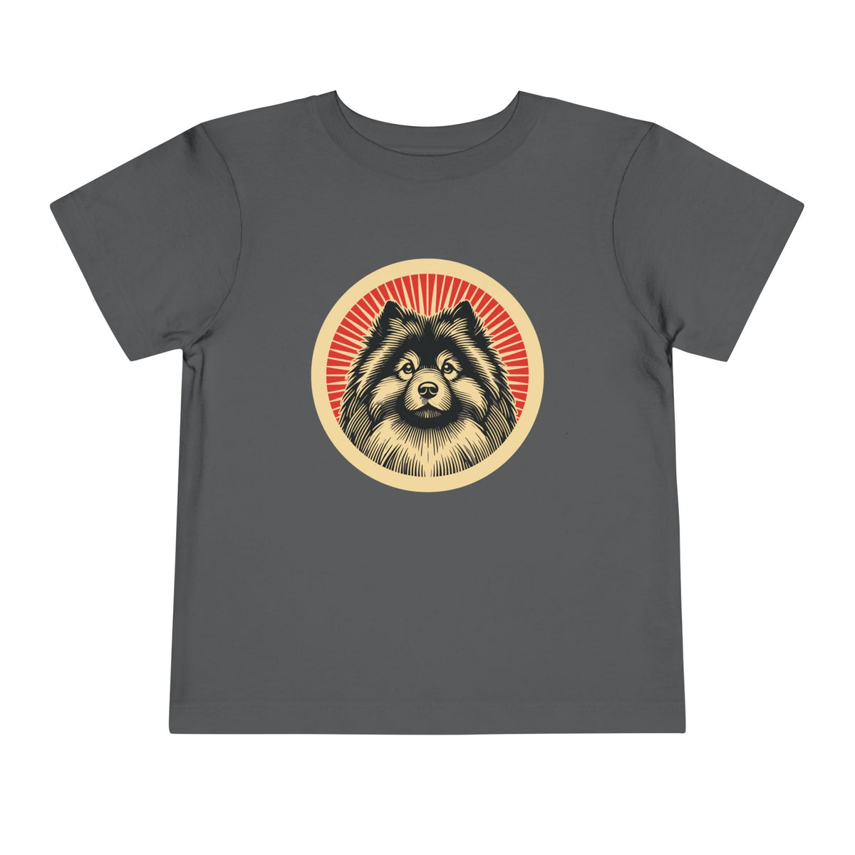 Keeshond Toddler Tee — Asphalt