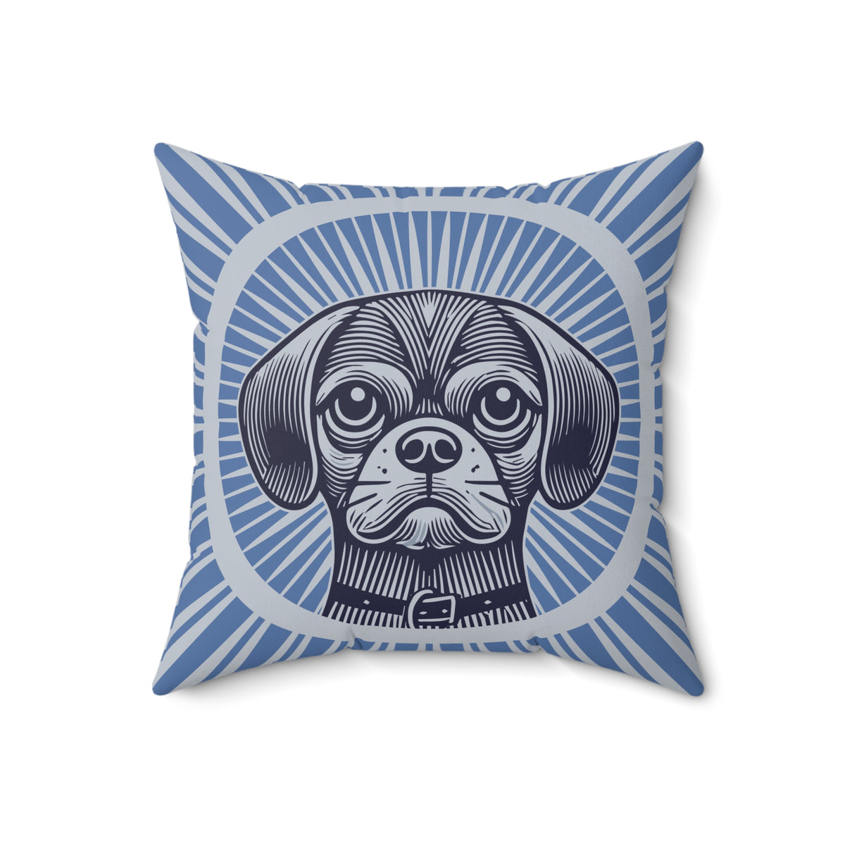 Puggle Pillow — 18" × 18"