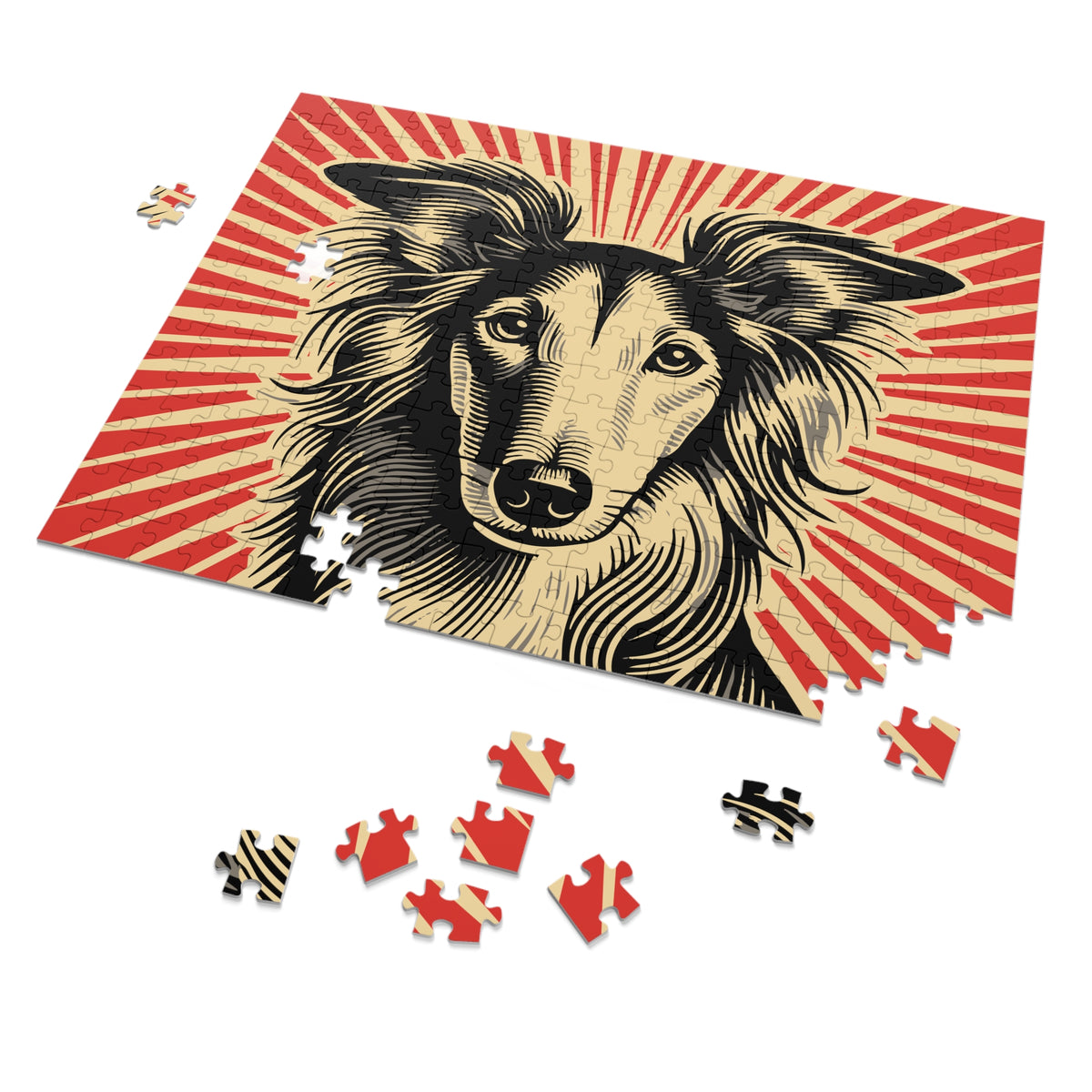 Silken Windhound Jigsaw Puzzle — view 2