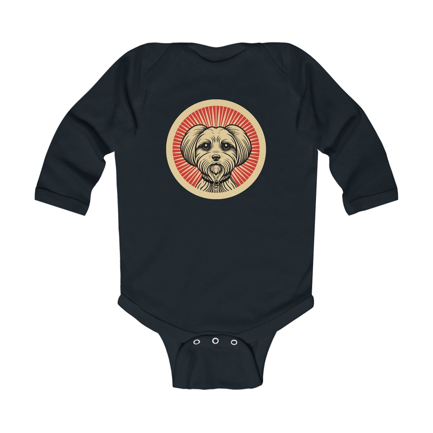 Maltese Long Sleeve Bodysuit for Infants