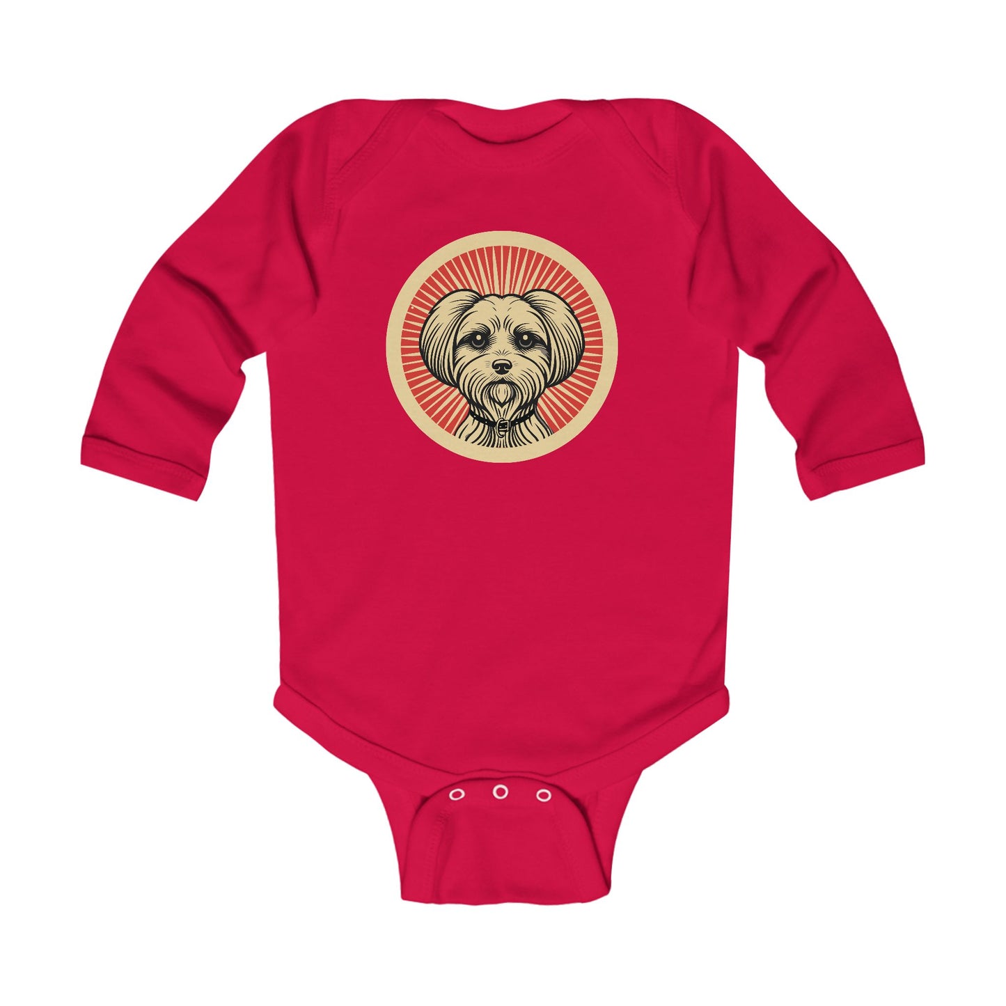 Maltese Long Sleeve Bodysuit for Infants