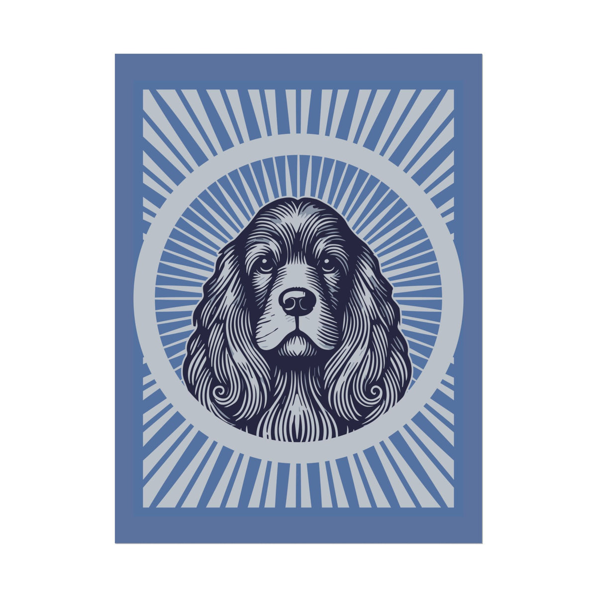 American Cocker Spaniel Art Print — 18″ x 24″ (Vertical)