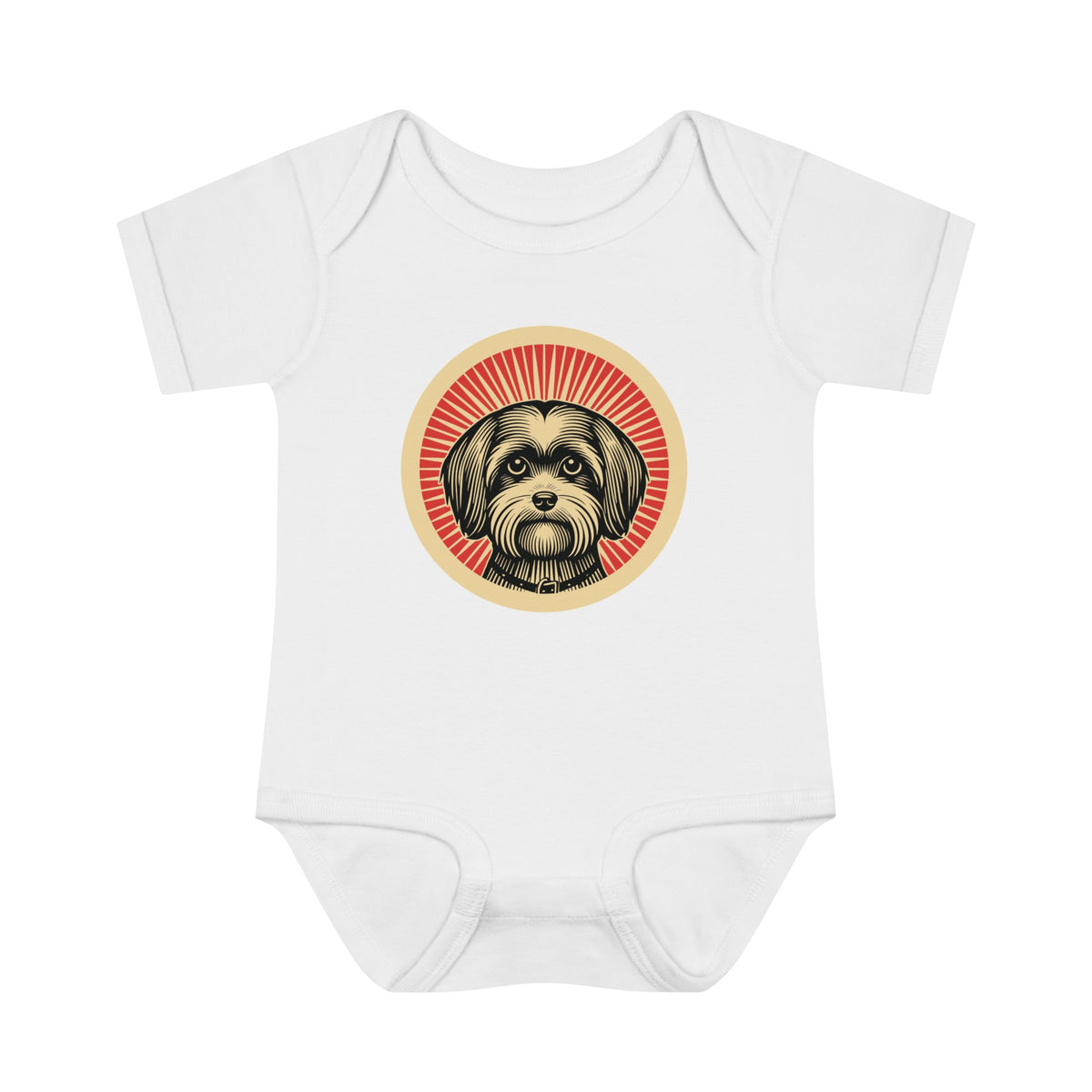 Havanese Baby Bodysuit — White