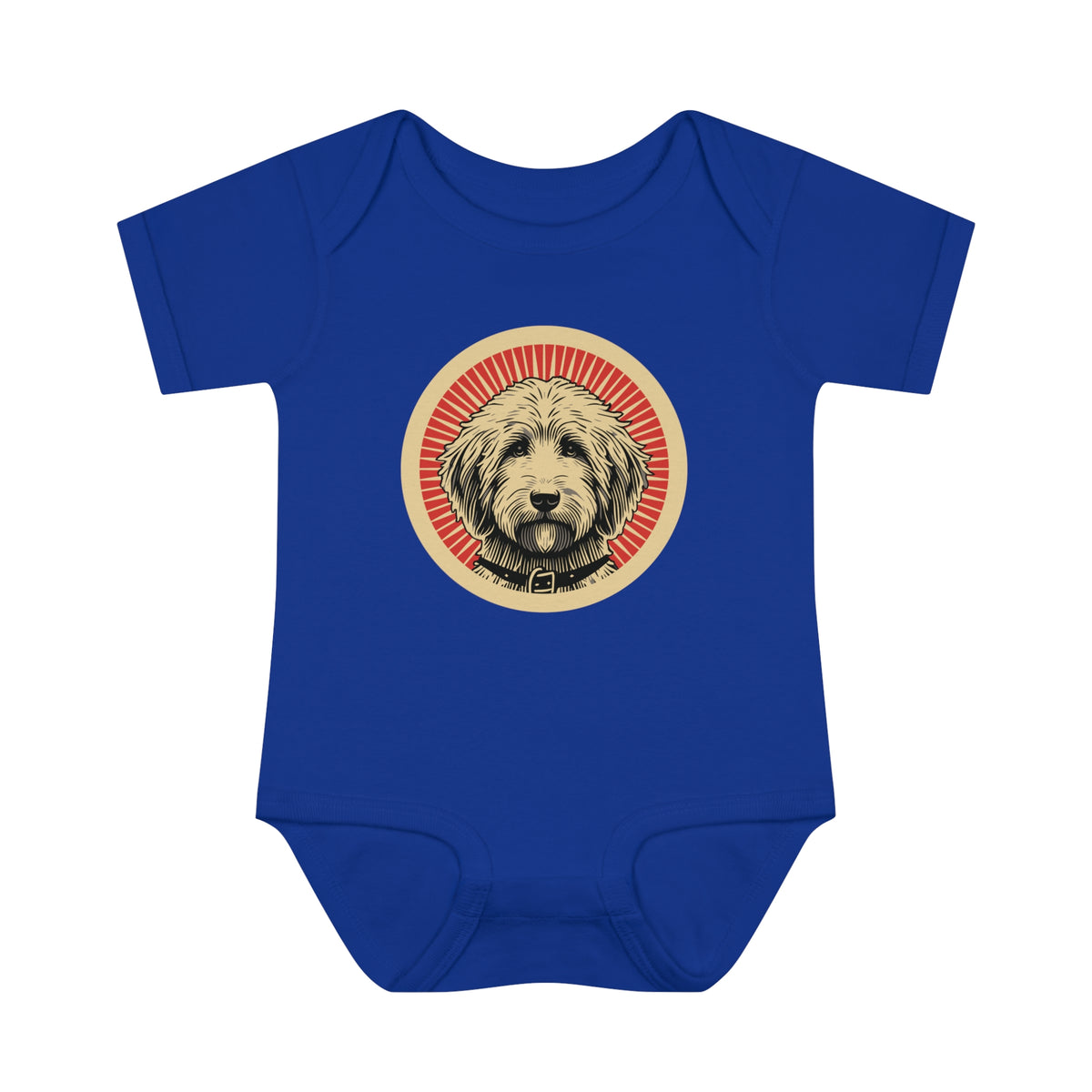 Goldendoodle Baby Bodysuit — Royal