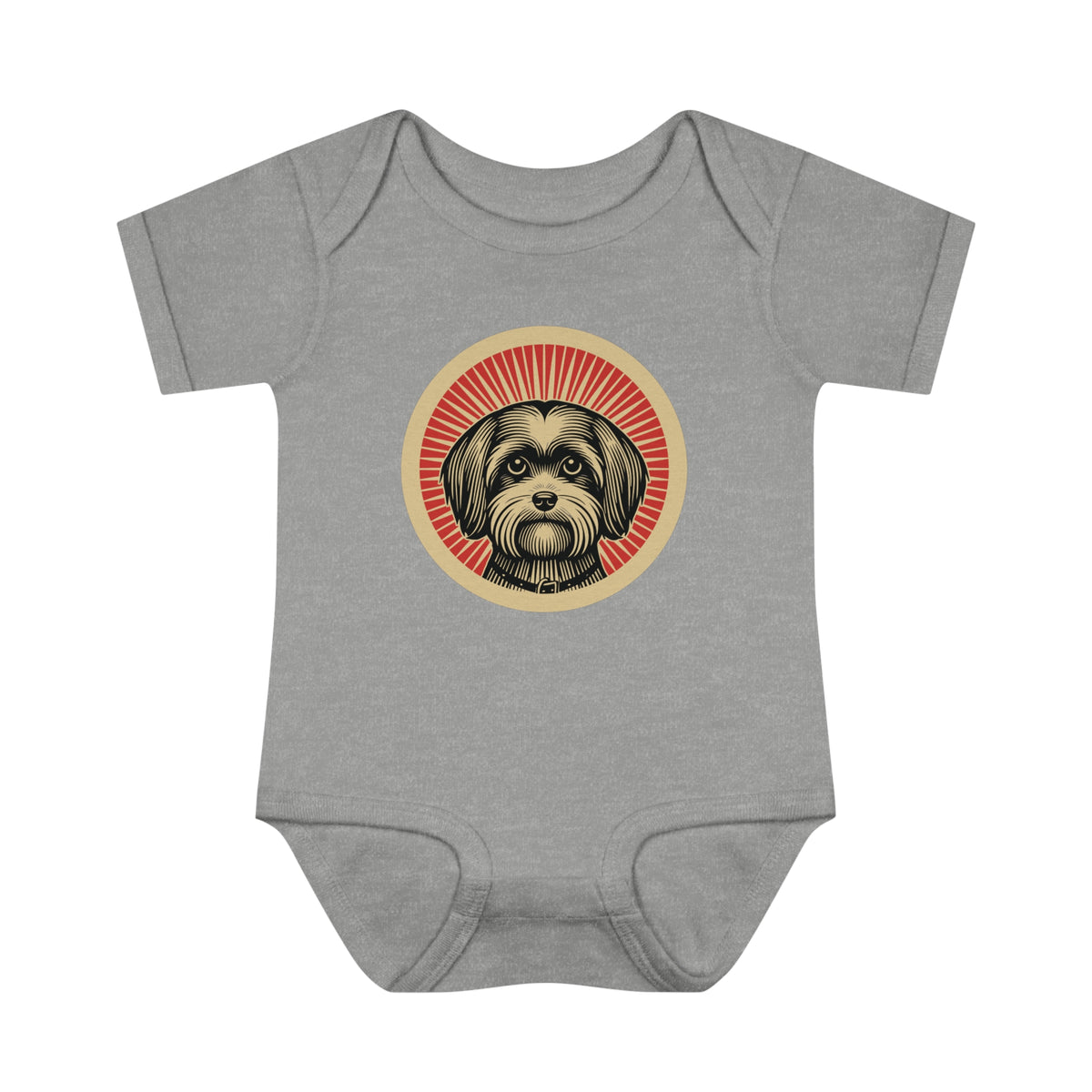 Havanese Baby Bodysuit — Heather